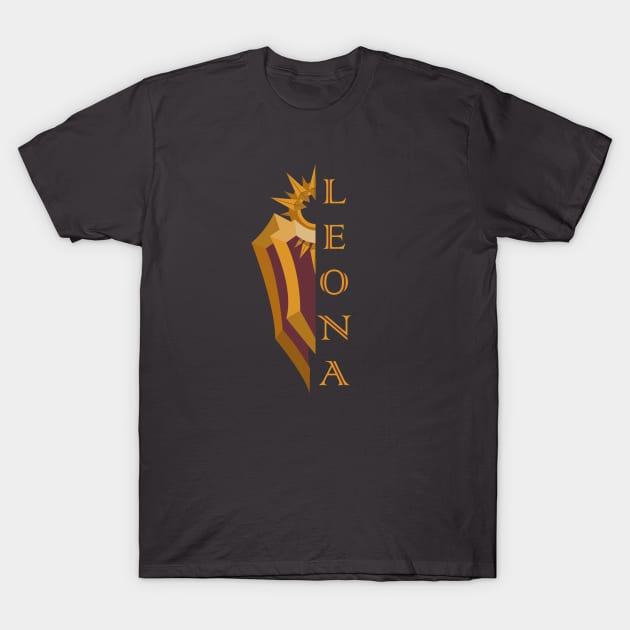 Leona Shield T-Shirt by MsFoxett